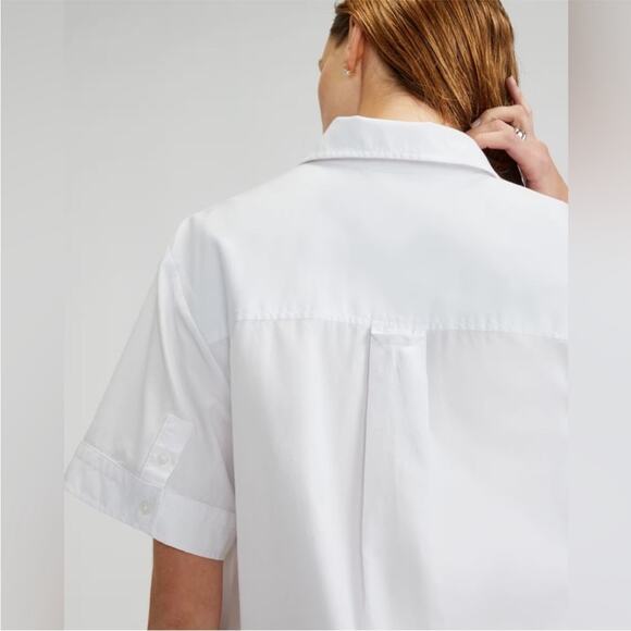 Everlane Daytripper Shirtdress White Cotton XS NWT Oversized Minimalist Short - Picture 6 of 11